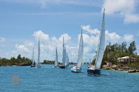 Sailboats Near the Bermuda Coast