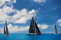 J Class Fleet Under Summer Clouds