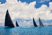J Class Race Under Cumulus Clouds