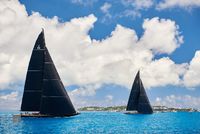 J Class Yachts Along the Bermuda Coast