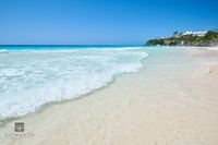 Surf on an Empty Pink-Sand Beach