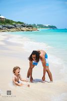 Parent and Child at a Bermuda Beach