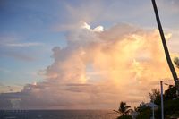 Towering Storm Cloud at Sunset
