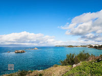 Rocky Islets and Blue Water