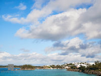 Clouds Over a Coastal Inlet