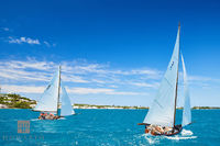 Two Fitted Dinghies Racing