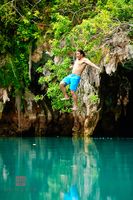Rope Swing into Swimming Hole