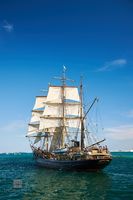 Tall Ship Under Full Sail