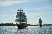 Tall Ship and Harbour Marker