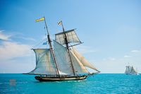Classic Schooner Under Sail