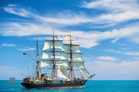 Square-Rigged Ship on the Horizon