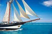 Schooner Bow and Sails