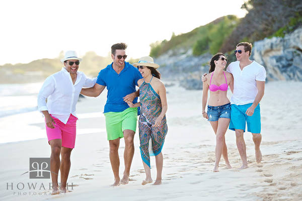 Five Friends on the Beach IV print