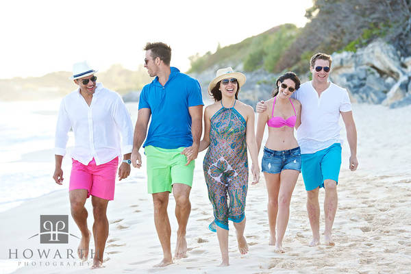 Five Friends on the Beach I print