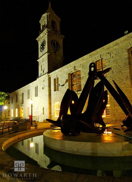 Clocktower by night print
