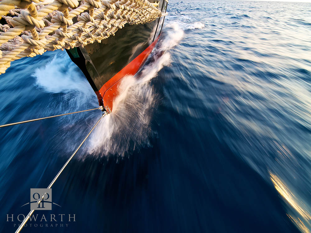 Bow Wave Bow Wave during the Spirit of Bermuda voyage at Atlantic Ocean