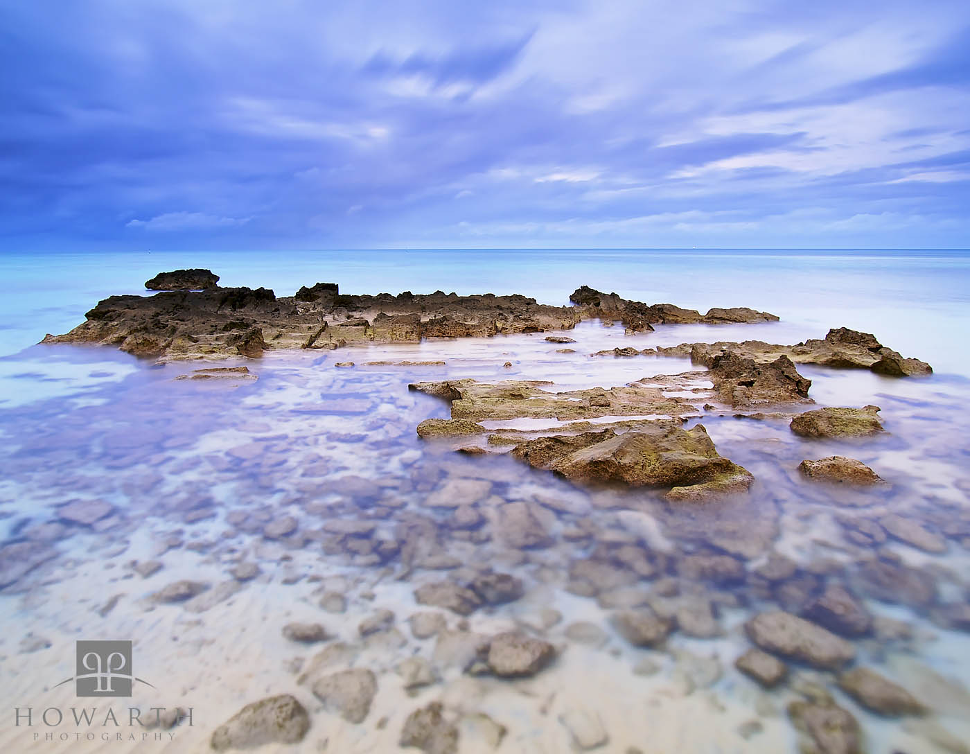 An overcast day brought to life with a long exposure at Black bay