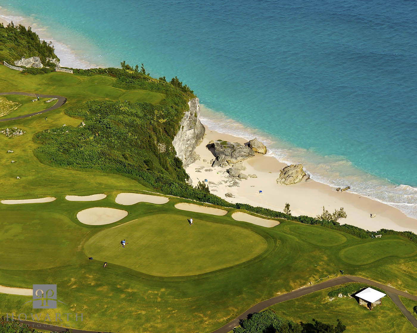 Scenic views of a hole at the Mid Ocean Golf Course