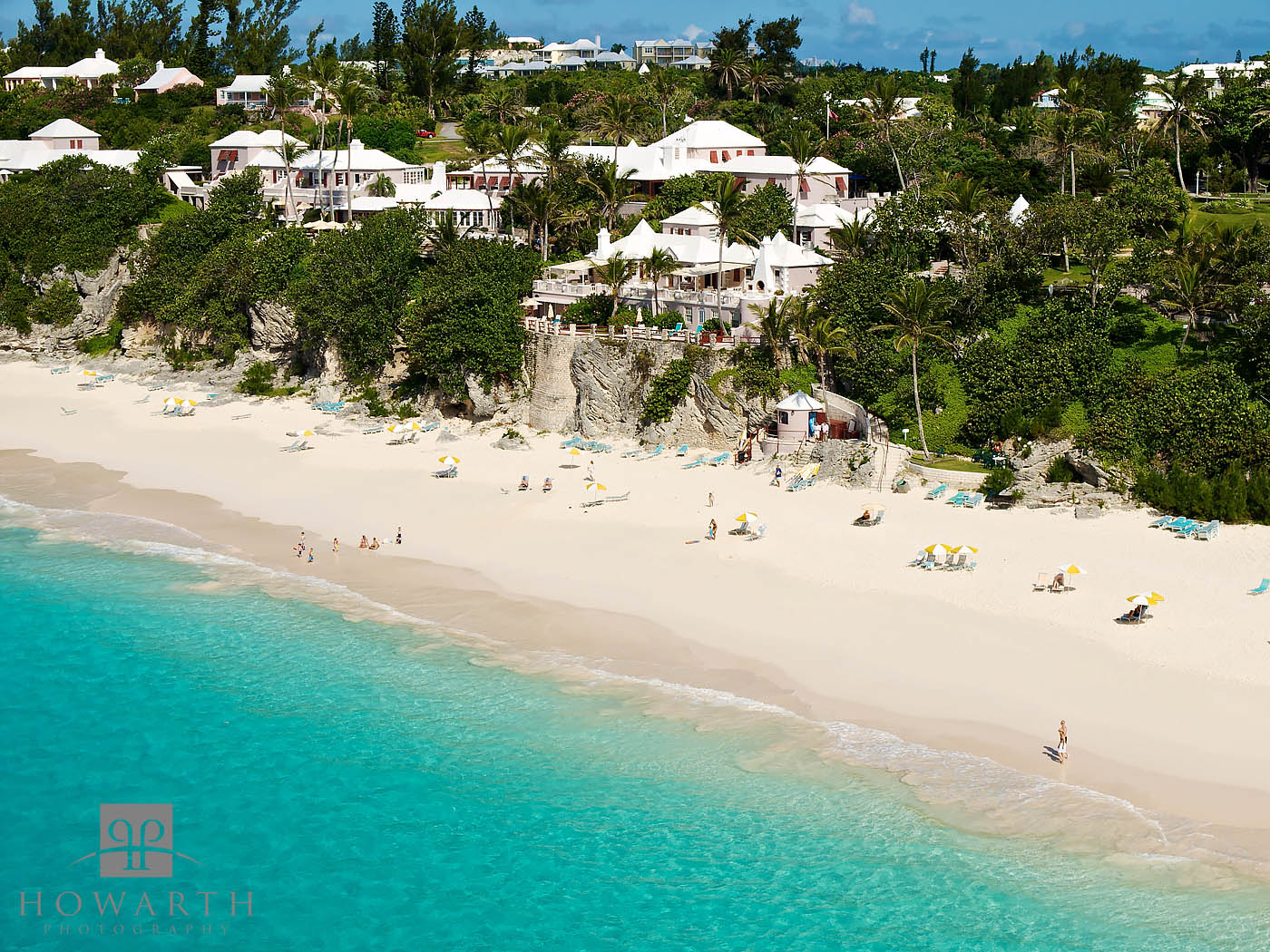 Looking ashore at the West end of Elbow Beach