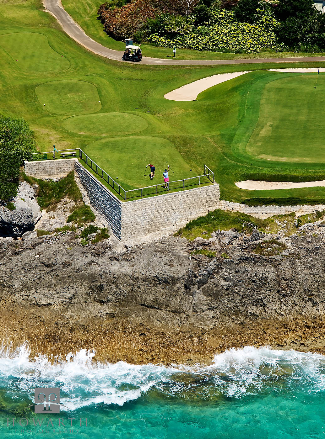 A small section of the golf course